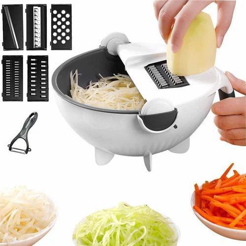 9in1 Vegetable Cutter with Drain Busket