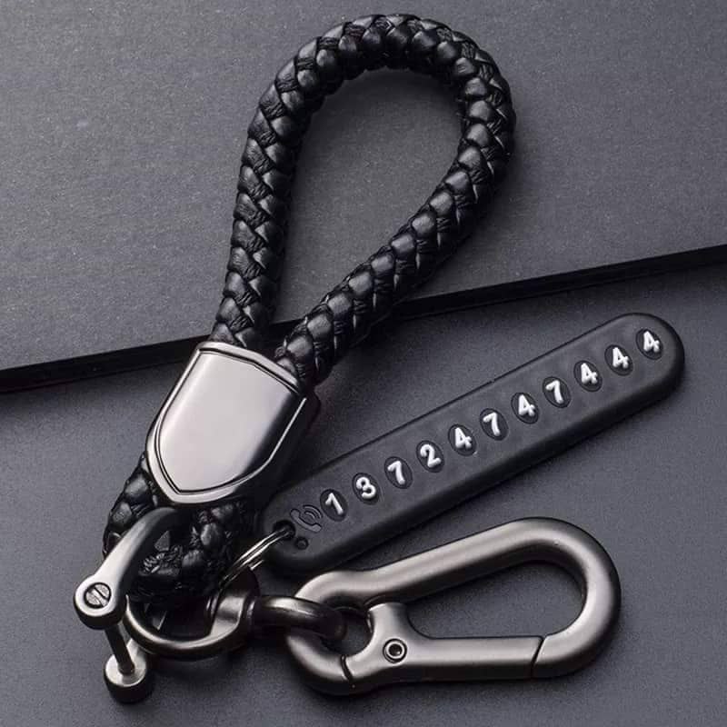 Anti Lost Keyring Holder with Contact Number