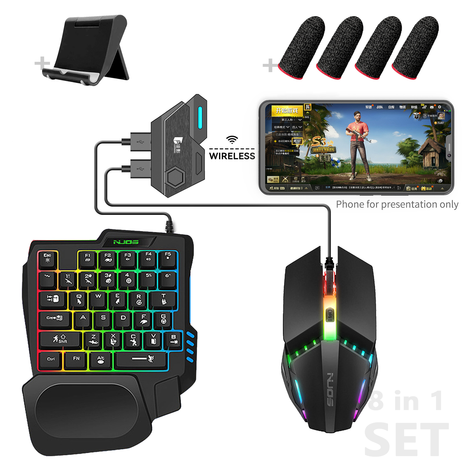 5 in 1 Gaming Keyboard and Mouse Combo-MK500 Price in Bangladesh